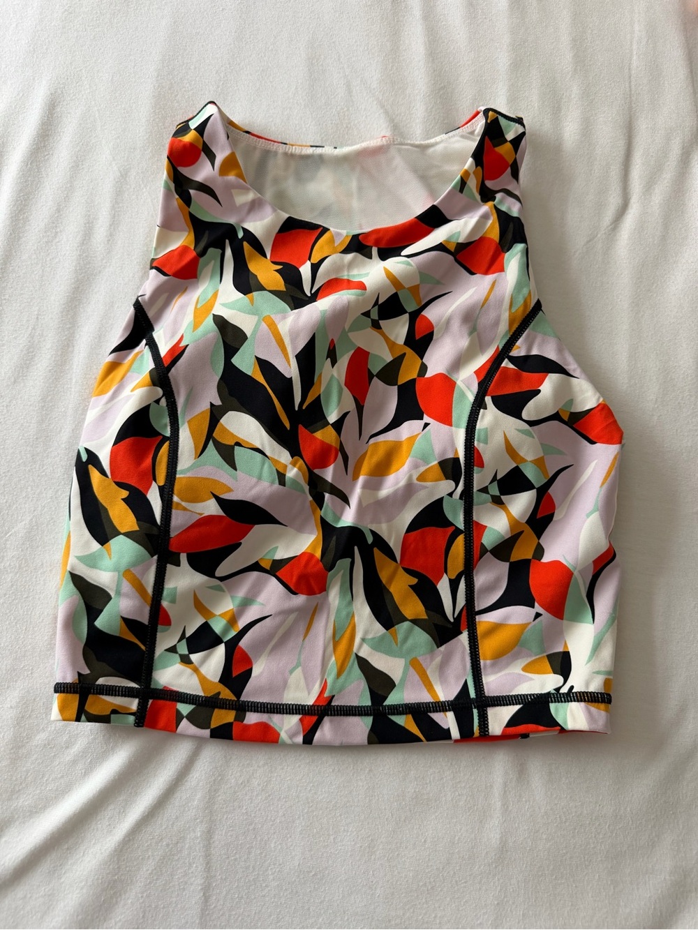 Women's Multicolor High-Neck Crop Tank Top from Sweaty Betty - Petal